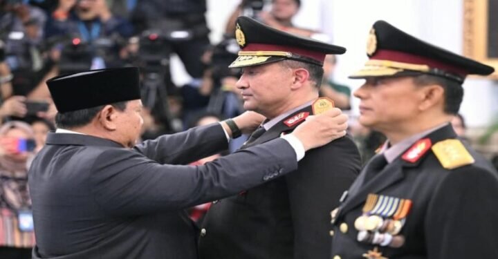 Presiden Prabowo Lantik Suyudi Ario Seto dan Wahyu Hadiningrat sebagai Kapolri dan Wakapolri