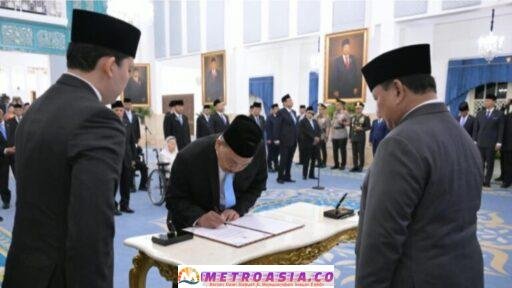 Presiden Prabowo Lantik Syahganda Nainggolan dan Fadli Tri Hartono sebagai Kepala dan Wakil Kepala Badan Komunikasi Pemerintah