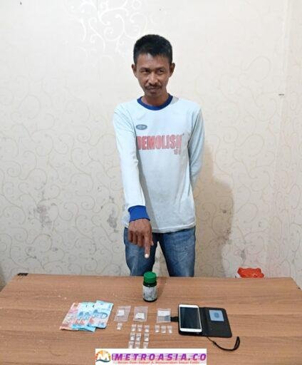 Polsek Dolok Batu Nanggar Ringkus Pria 43 Tahun, Sita Sabu 3,55 Gram