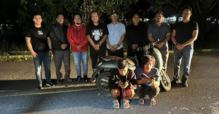 Mencuri Ponsel Sopir Dump Truck Sedang Istirahat, Dua Pelaku Dibekuk